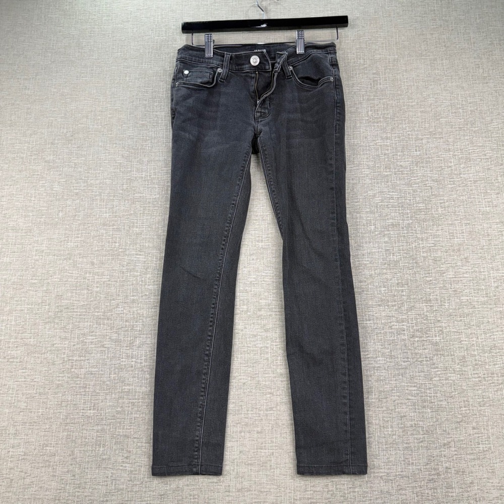 Hudson Womens Skinny Jeans Faded Black Denim Size 24 CM-80